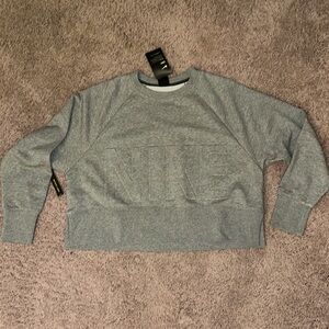 Women’s Gray Nike Cropped Crew Neck